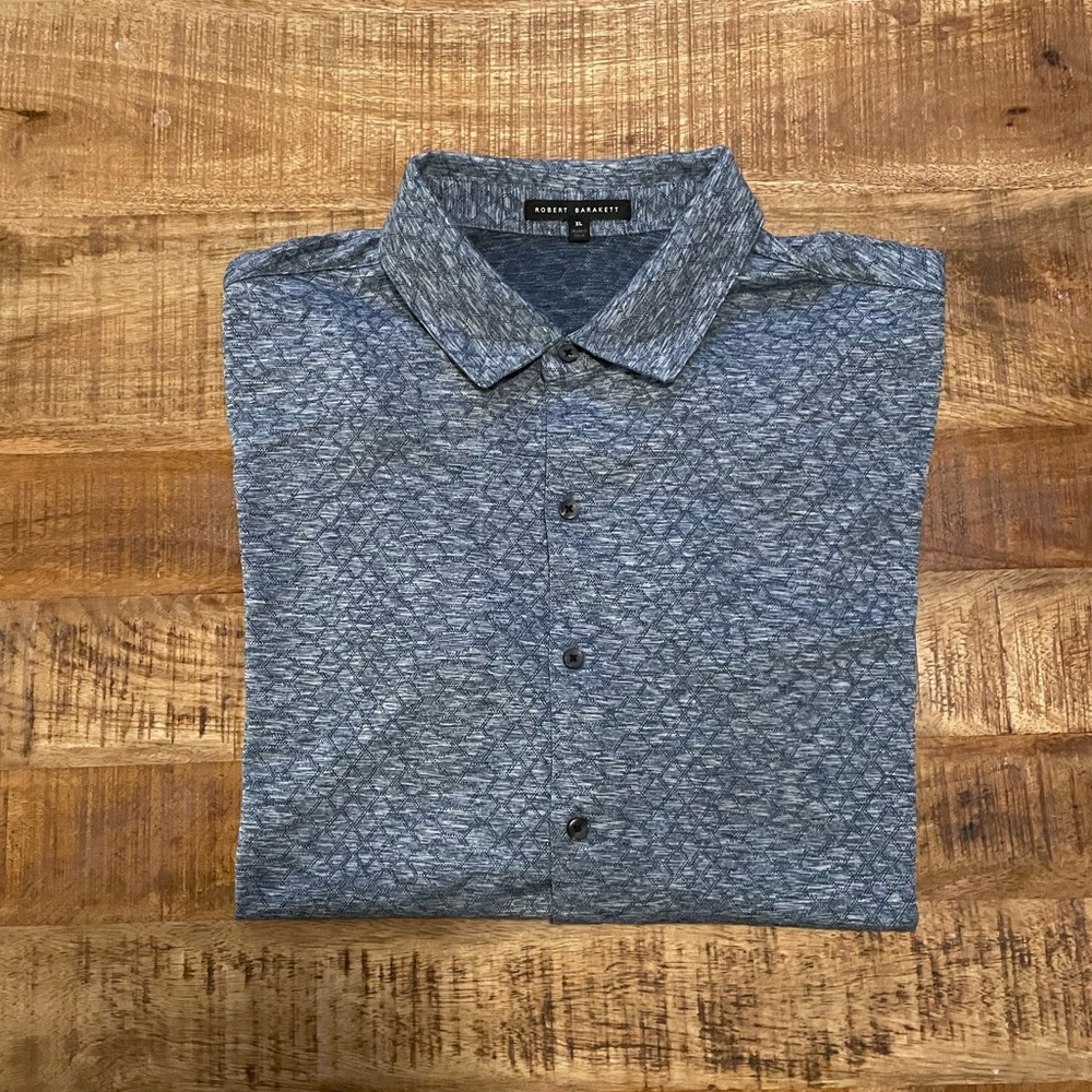 Robert Barakett Saldon Jacquard Button Up Shirt